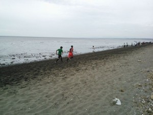 砂浜トレーニング